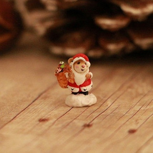 Wee Forest Folk Miniatures M-043m - MINI Santa Mouse 