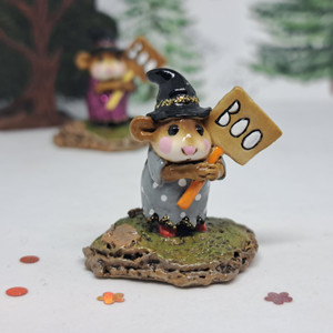 Wee Forest Folk Miniatures M-214 - Little Boo-Boo (Gray) 