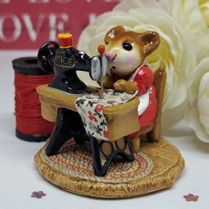 Wee Forest Folk Miniatures M-040 - Miss Bobbin in Red