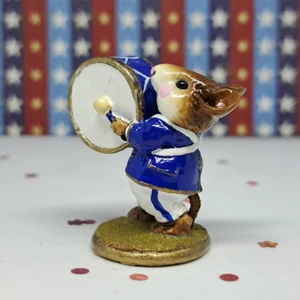 Wee Forest Folk Miniatures M153b - Drummer (Blue)