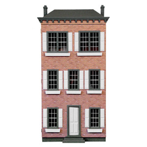 Real Good Toys Front Opening Townhouse Unfinished Dollhouse Kit 