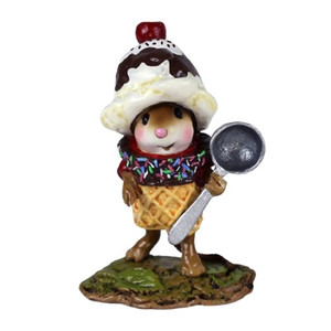 Wee Forest Folk Miniatures M-650a - Vanilla Ice Cream Sundae