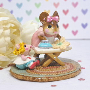 Wee Forest Folk Miniatures M-291 - Ironing Dollie's Doily