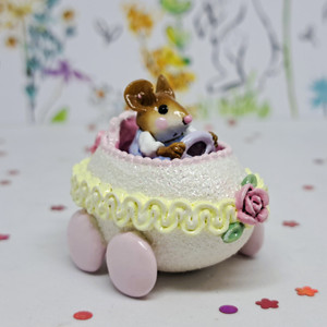 Wee Forest Folk Miniatures M-274 - Easter Eggmobile (Yellow) 