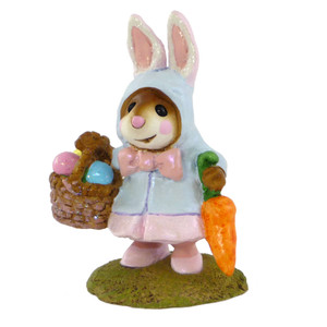 Wee Forest Folk Miniatures M-306 - Miss Esther Bunny (Blue)