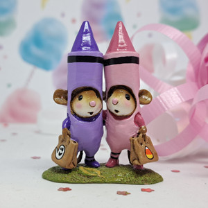 Wee Forest Folk Miniatures M-533 - Drawn Together Customized (Purple & Pink)