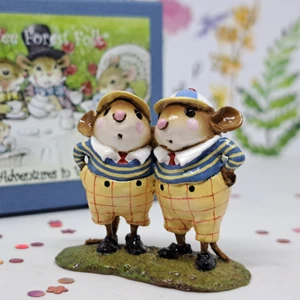 Wee Forest Folk Limited Edition AIW-5 - Tweedle Dee & Dum from the Alice in Wonderland Collection
