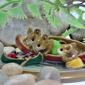 Wee Forest Folk Pond Mice PM-2 - Waterbugs (Red)