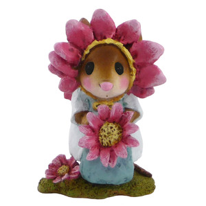 Wee Forest Folk Miniatures M-338b - Little Miss Pink Petals Wee Forest Folk Miniatures M-338b - Little Miss Pink Petals