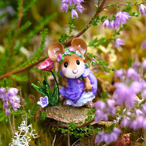 Wee Forest Folk Miniatures M-407 - A Playful Breeze (Purple) Wee Forest Folk Miniatures M-407 - A Playful Breeze (Purple)