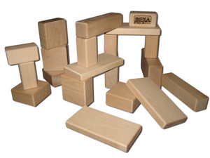 Beka Wooden Blocks - 20 Piece Toddler Set Beka Wooden Blocks - 20 Piece Toddler Set