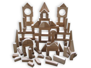 Beka Wooden Blocks - 90 Piece Special Shapes Collection Beka Wooden Blocks - 90 Piece Special Shapes Collection
