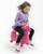 Child hopping on Gymnic Rody Hopping Horse - Pink (7003)