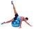 Gymnic Plus Physiotherapy Ball with Burst Resistance, 26" Blue (9529)