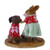 Wee Forest Folk Miniature - Warm & Fuzzy Red (M-516) Back View