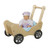 Wooden Doll Carriage (WD11700) with Baby Doll.