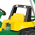 John Deere Front Loader Pedal Tractor with Backhoe - 2 position adjustable seat with safety roll-over bar.