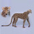 Hansa Cheetah, Life Size Jacqard Standing 50'' Long (6544)