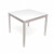 Lipper International Child's Square Table, White 