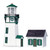 Real Good Toys 1/2 Scale New England Lighthouse Unfinished Kit (HLH22) Shown with Keepers House - White
