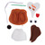 Beagle Felt Sewing Dog Kit Contents