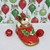 Wee Forest Folk Miniatures M-166 - Chris-Mouse Slipper (Red) 