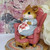 Wee Forest Folk Miniatures M-125 - Quilting Bea (Rose)