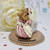 Wee Forest Folk Miniatures M-069 - Beddy-Bye Mousey (Yellow / Pink / White)