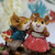 Wee Forest Folk Miniatures M-192 - First Kiss (Coral / Teal)