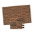 World and Model Dollhouse Dark Brick Wall Material 34978