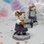 Wee Forest Folk Miniatures M-223 and M-224 - Party Boy and Girl (Plum) 