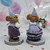 Wee Forest Folk Miniatures M-223 and M-224 - Party Boy and Girl (Plum) 