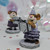 Wee Forest Folk Miniatures M-223 and M-224 - Party Boy and Girl (Plum) 