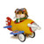 Wee Forest Folk Miniatures M-309 - Pedal Plane (Yellow) 