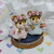 Wee Forest Folk Miniatures C-4 - The Flower Girls (Pink / Blue)