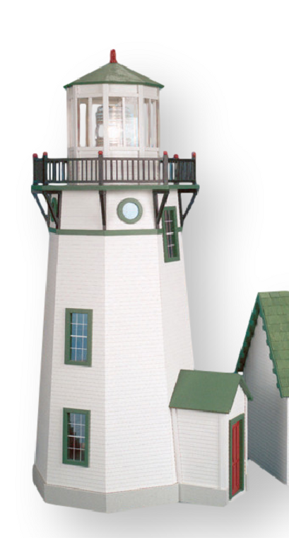 1 Inch Scale New England Lighthouse Unfinished Dollhouse Kit