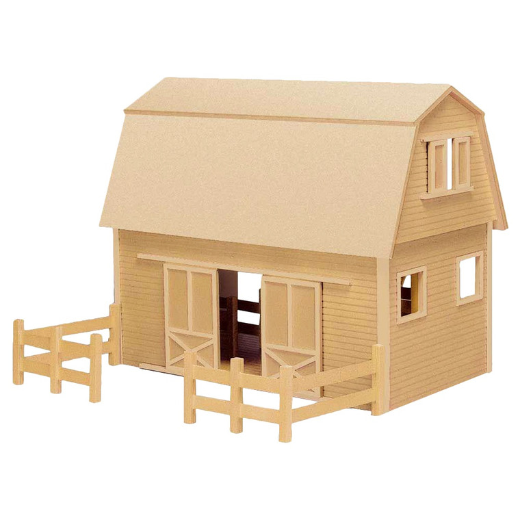 Ruff'n Rustic All American Barn Unfinished Dollhouse Kit by Real Good Toys (RR29)