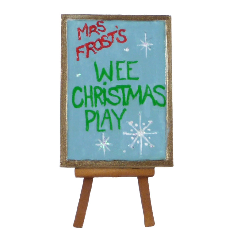 Wee Forest Folk Miniature - Wee Christmas Play Easel (A-32)