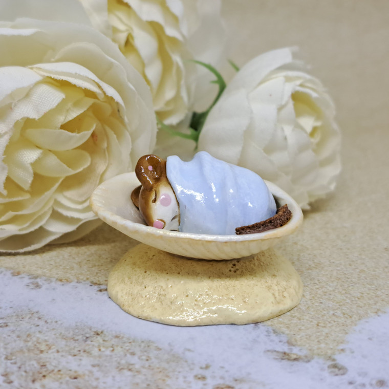 Wee Forest Folk Miniatures M-289a - Wee Sea Baby (Blue)