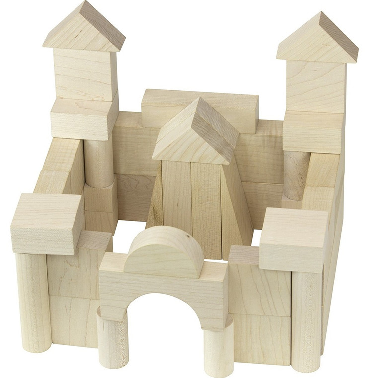 Junior Builder Block Set By Maple Landmark, 41 Pieces