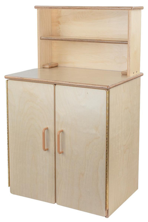 Classic Wooden Play Kitchen Deluxe Hutch