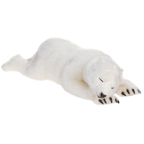 Hansa Polar Bear Cub, Lg Sleeping 41''L - Endeavour Toys