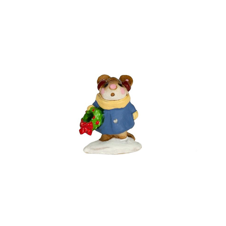 Wee Forest Folk Miniatures M-087m - MINI Holly Mouse