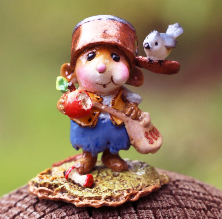 Wee Forest Folk Miniatures - Wee Johnny Appleseed Blue (M-672)