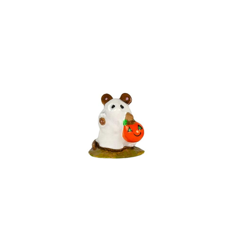 Wee Forest Folk Miniature - MINI Little Ghost Mouse (M-62m)