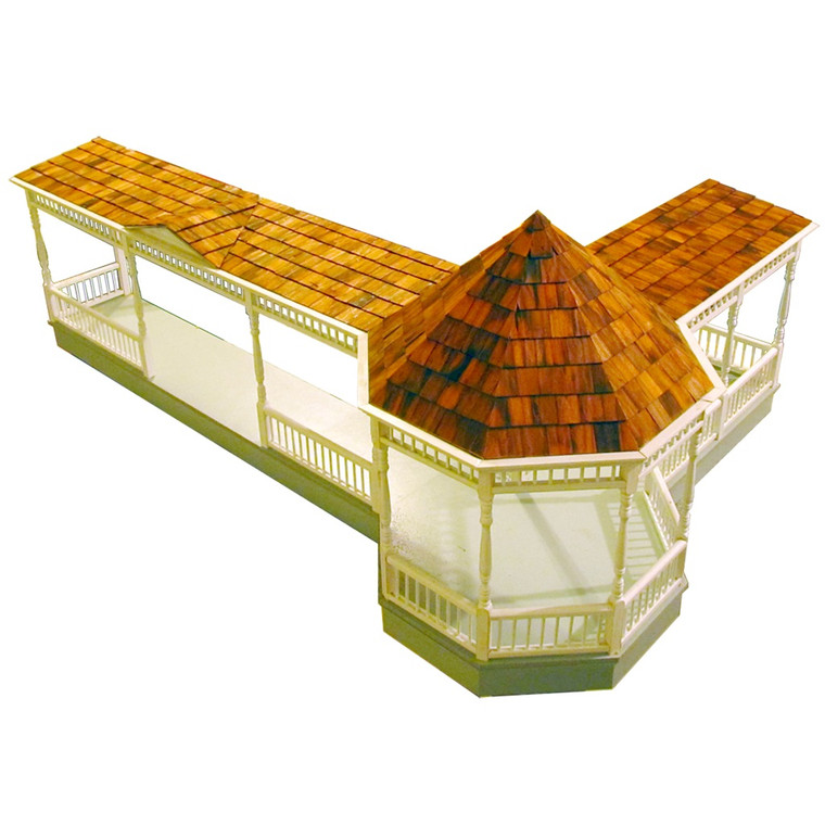 Real Good Toys Dollhouse Gazebo Wraparound Front Porch Kit (WP1608)