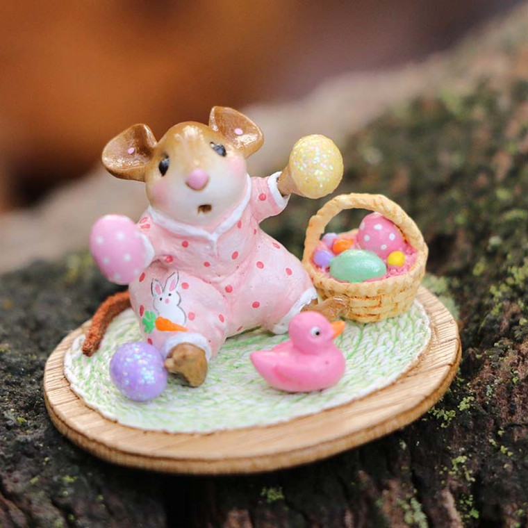 Wee Forest Folk Limited Edition M-595pk - Baby's First Easter (Pink)