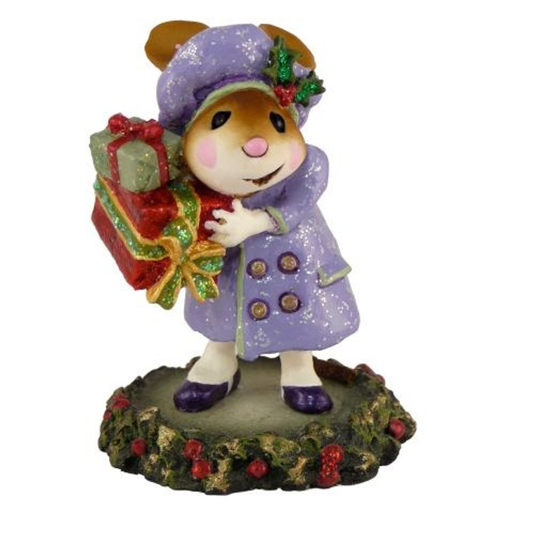 Wee Forest Folk Miniatures M-326 - Mary's Christmas (Lavender)