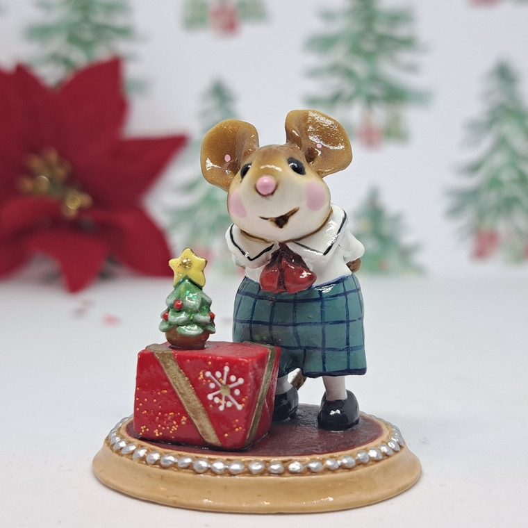 Wee Forest Folk Miniatures AH-06 - Scrabble's Christmas Surprise