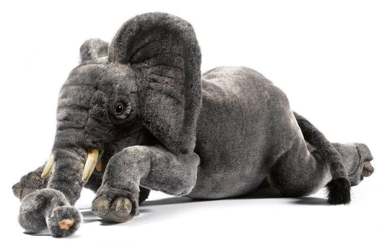 Hansa Elephant, Laying Cuddly 22"L (5488)
